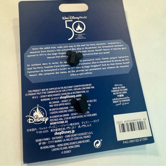 NWT. Disney Mickey Mouse Main Attraction 3/12 Alice Mad Hatter Pin LR 50th WDW. - Picture 8 of 8